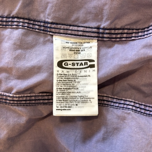 G-Star Work Lawrence Shirt L/S - Cotton Button Down - Picture 4 of 11